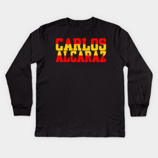 CARLOS ALCARAZ - SPAIN Kids Long Sleeve T-Shirt